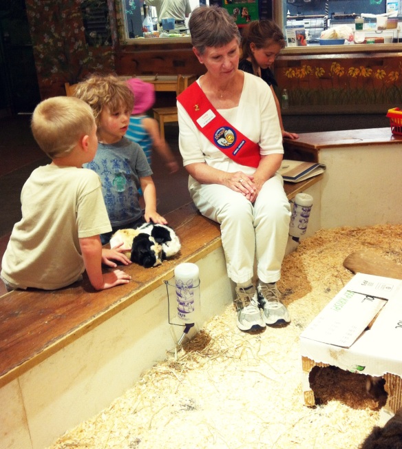 Of all the animals to learn about, Harrison wanted to know more about...guinea pigs. 